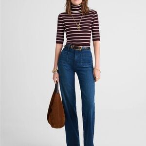 Madewell Dark Blue Flare Jeans